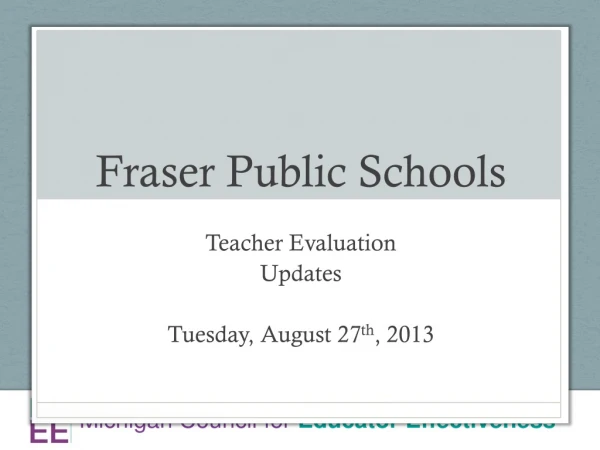 Fraser Public Schools