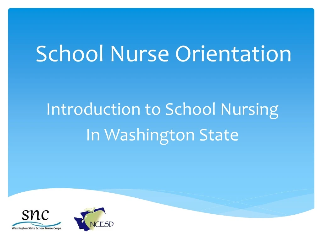 school nurse orientation