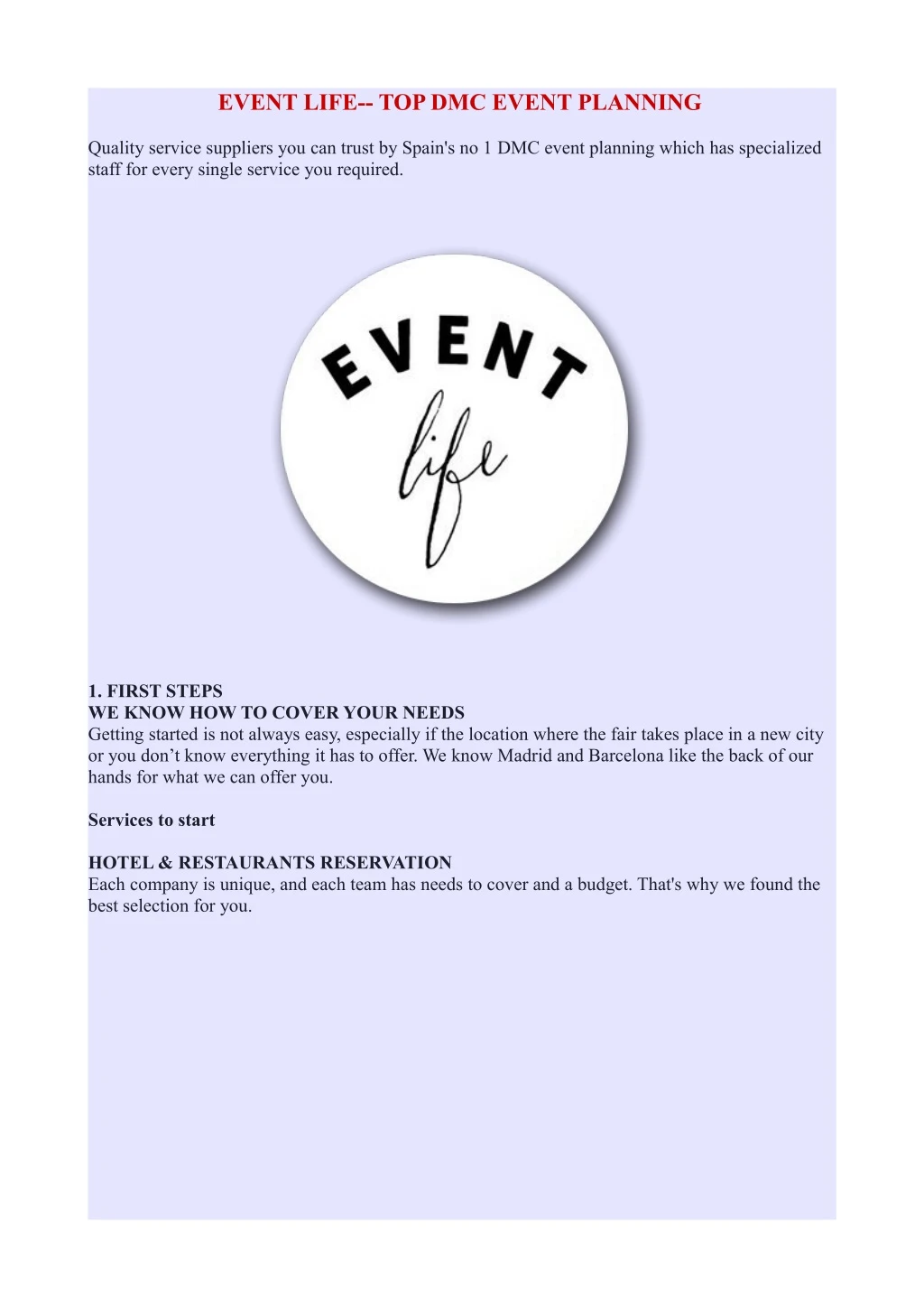 event life top dmc event planning