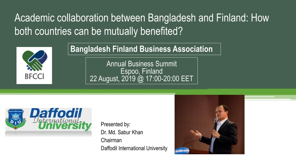 academic collaboration between bangladesh and finland how both countries can be mutually benefited