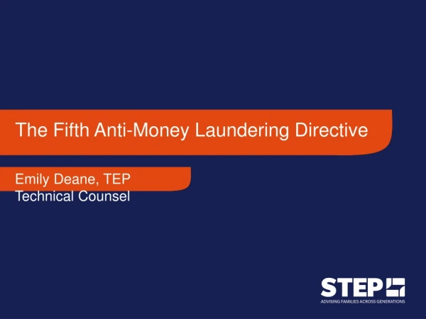 The Fifth Anti-Money Laundering Directive