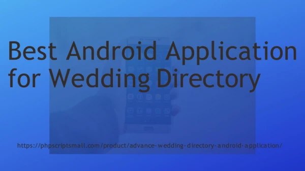best android application for wedding directory