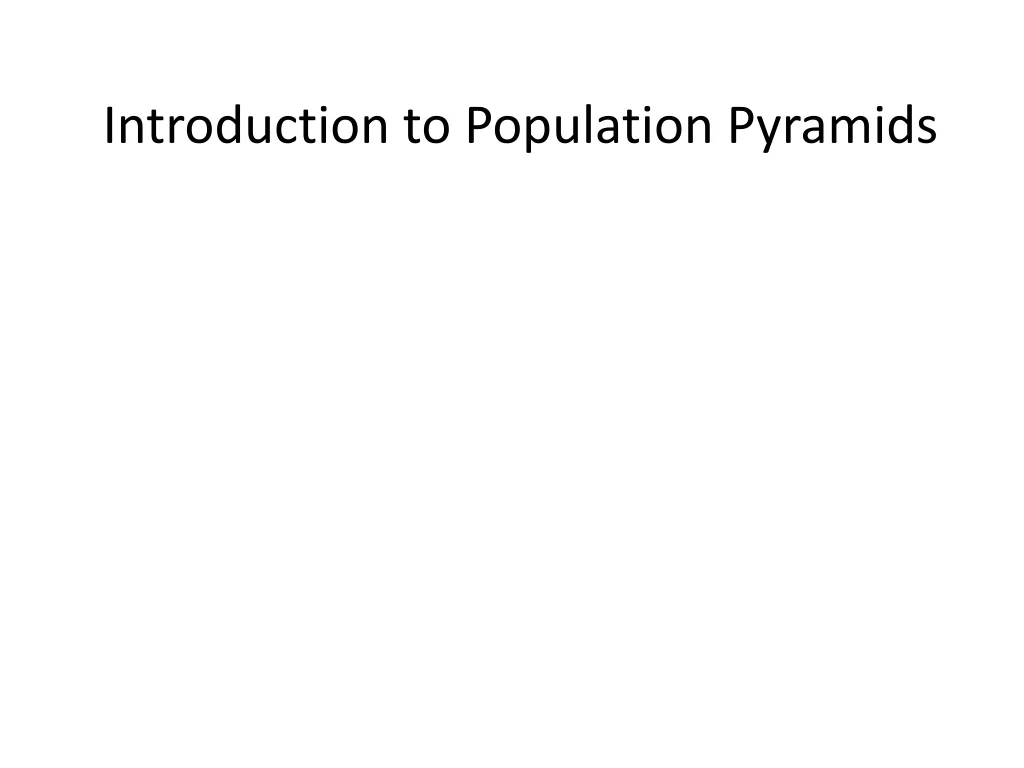 introduction to population pyramids