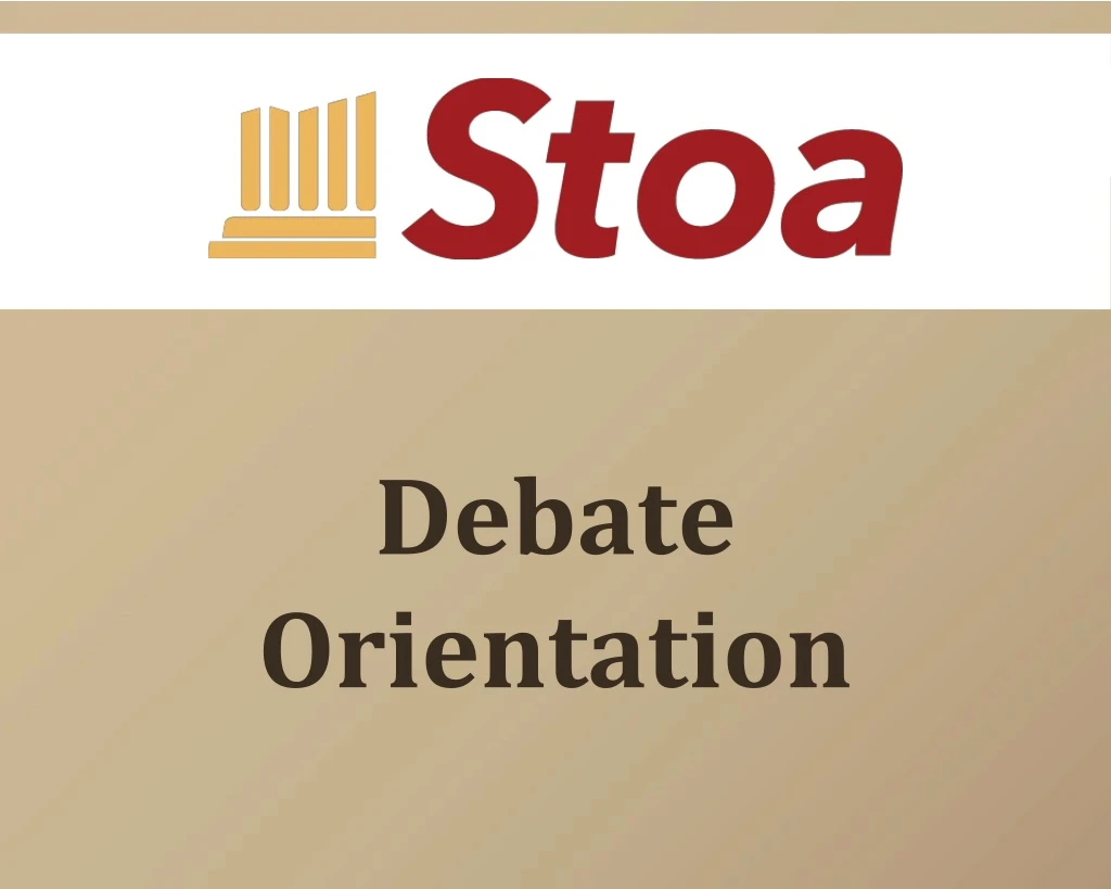 debate orientation