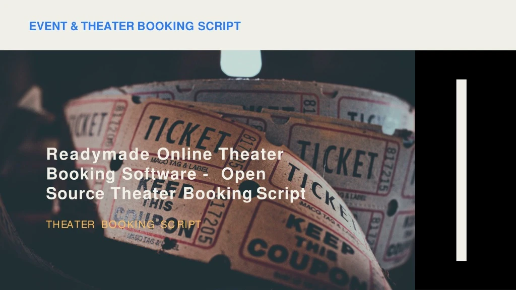 event theater booking script
