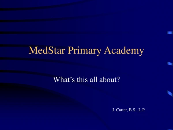 MedStar Primary Academy