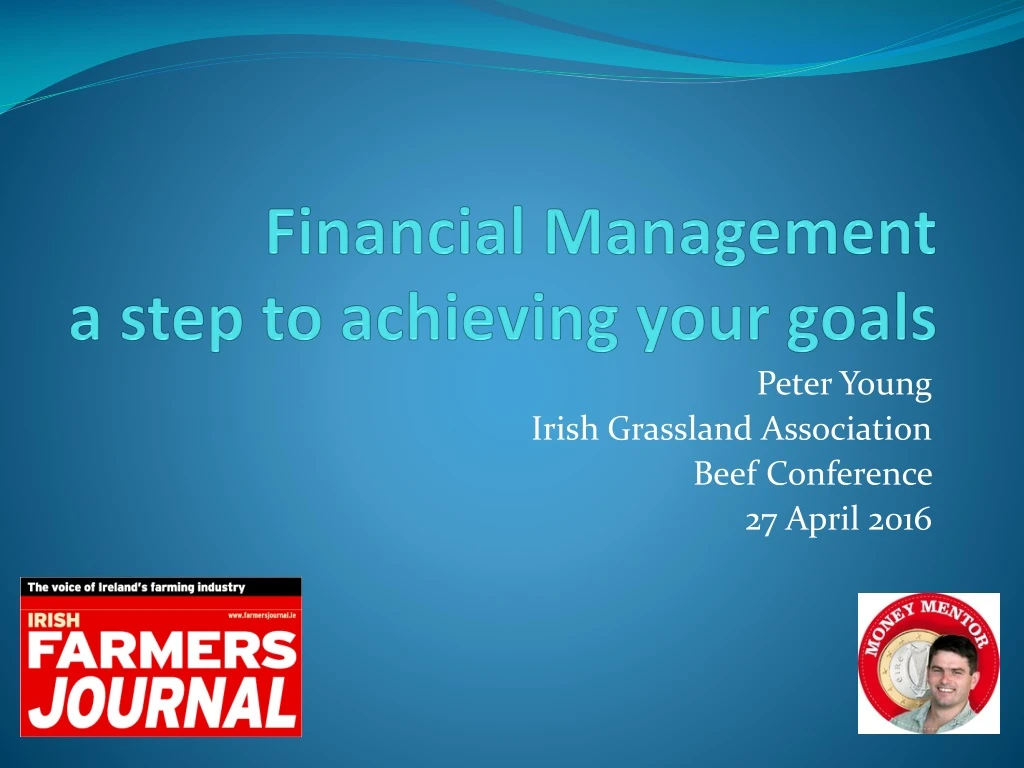 financial management a step to achieving your goals