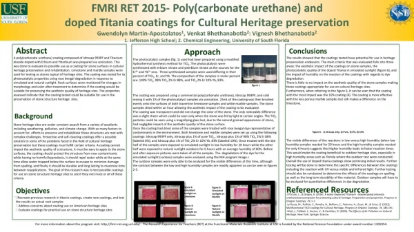 FMRI RET 2015- Poly(carbonate urethane) and