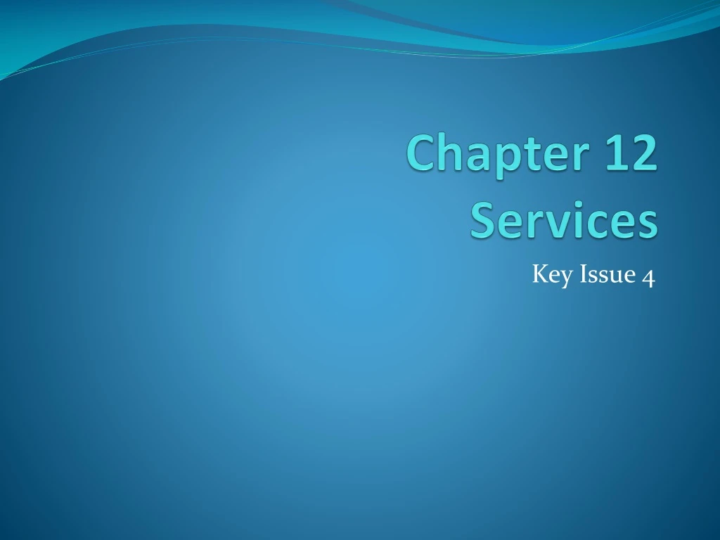 chapter 12 services