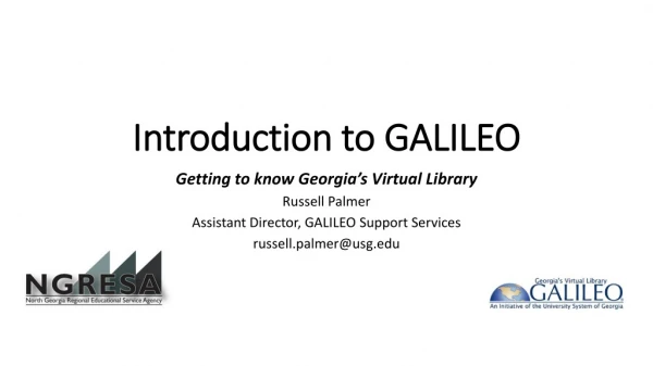 Introduction to GALILEO