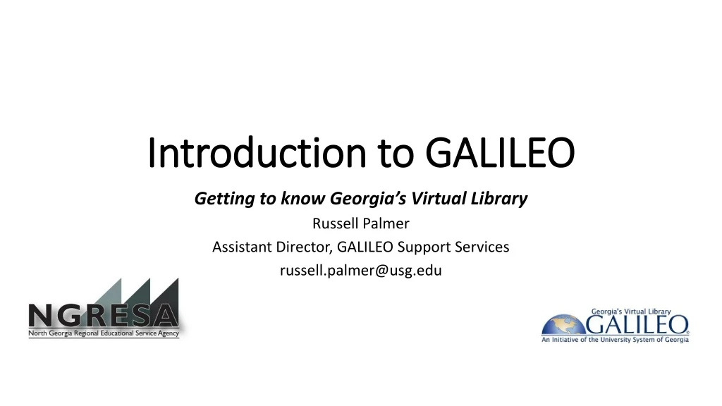 introduction to galileo