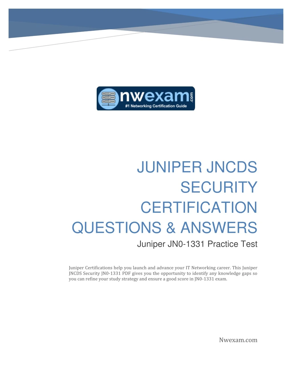 juniper jncds security certification