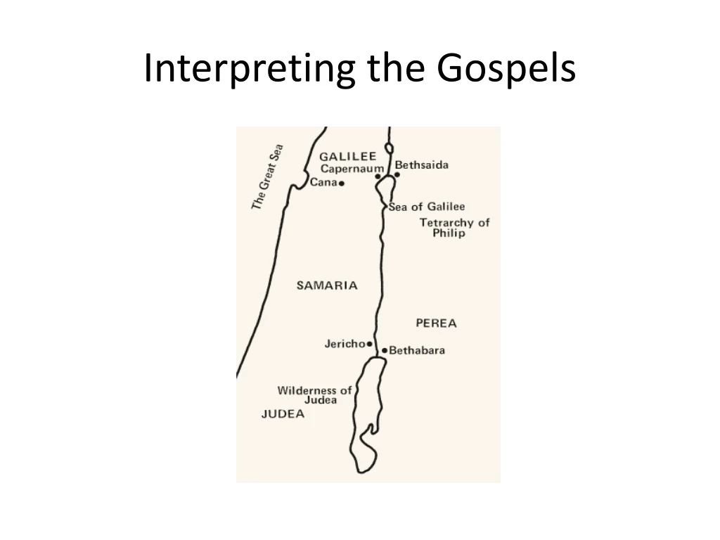 interpreting the gospels