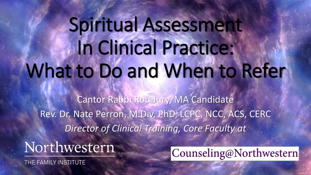 spiritual assessment in clinical practice what to do and when to refer