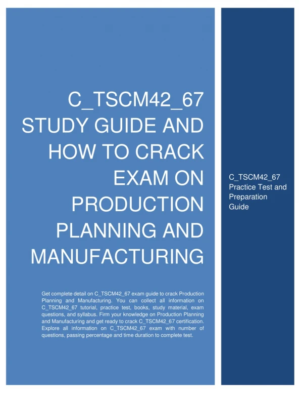 c tscm42 67 study guide and how to crack exam