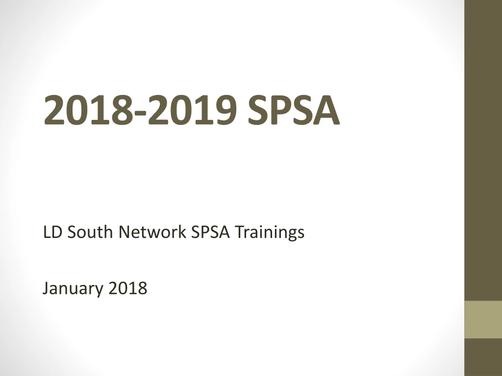 2018 2019 spsa