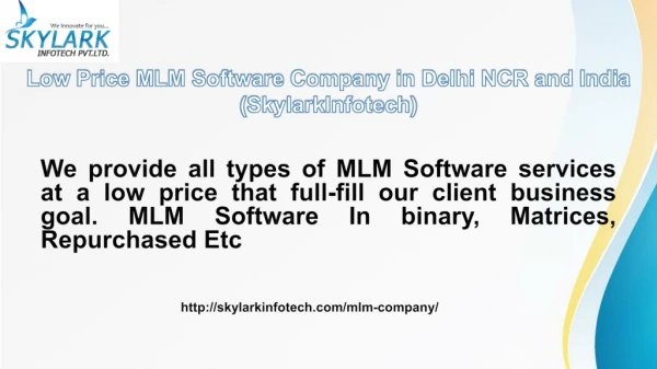 Low Price MLM Software Company in Delhi NCR and India