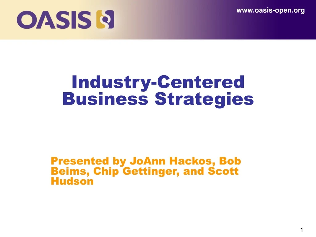 industry centered business strategies