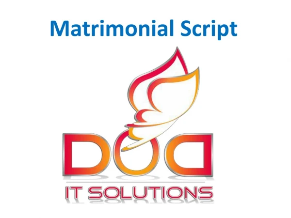 matrimonial script