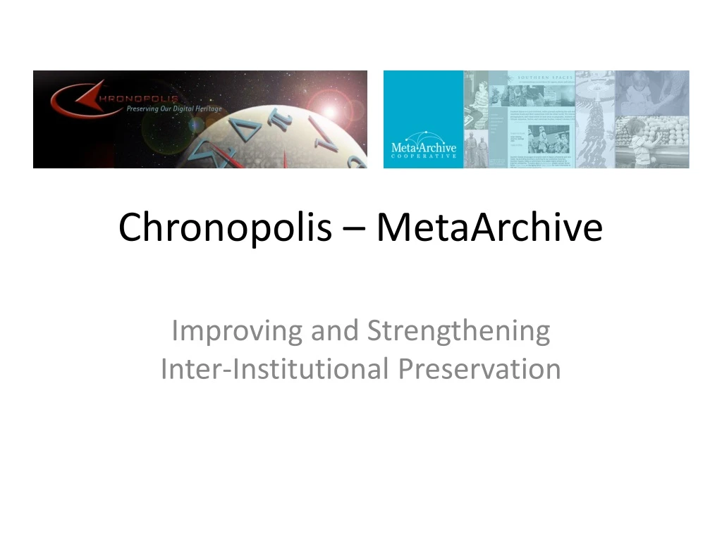 chronopolis metaarchive