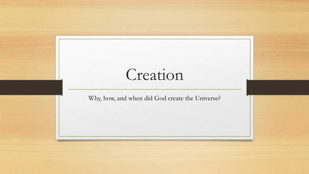 creation