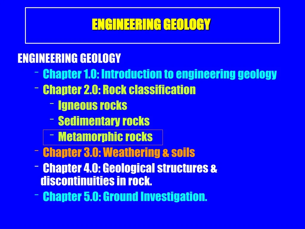 engineering geology