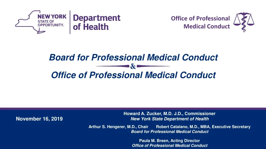 office of professional medical conduct