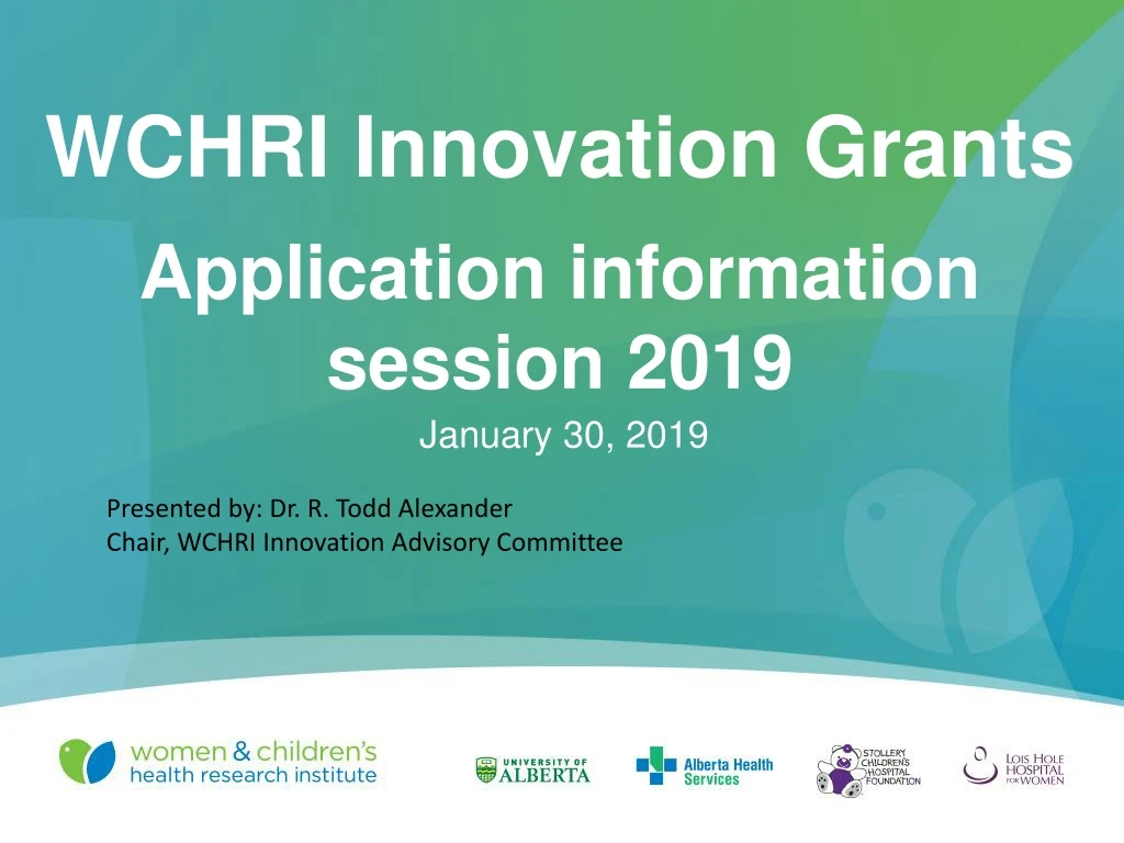 wchri innovation grants application information