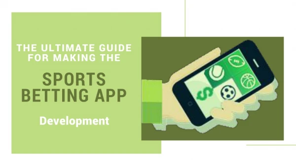 The Ultimate Guide for making the Sports betting app development