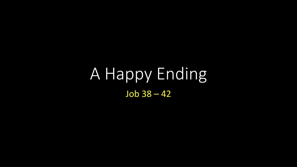 a happy ending