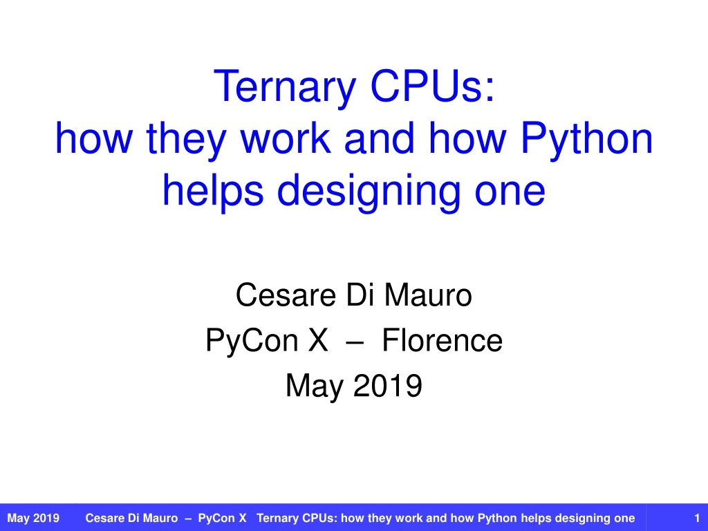 ternary cpus how they work and how python helps