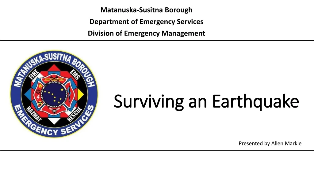 surviving an earthquake