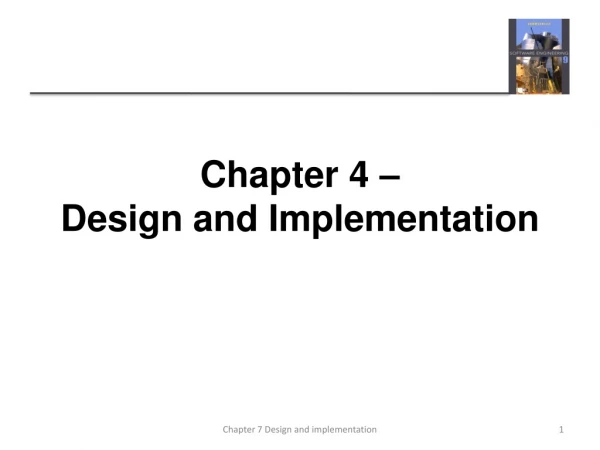 Chapter 4 – Design and Implementation