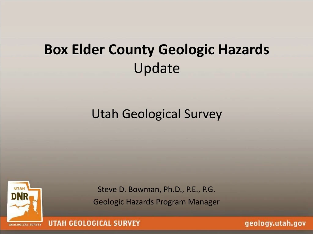box elder county geologic hazards update utah geological survey