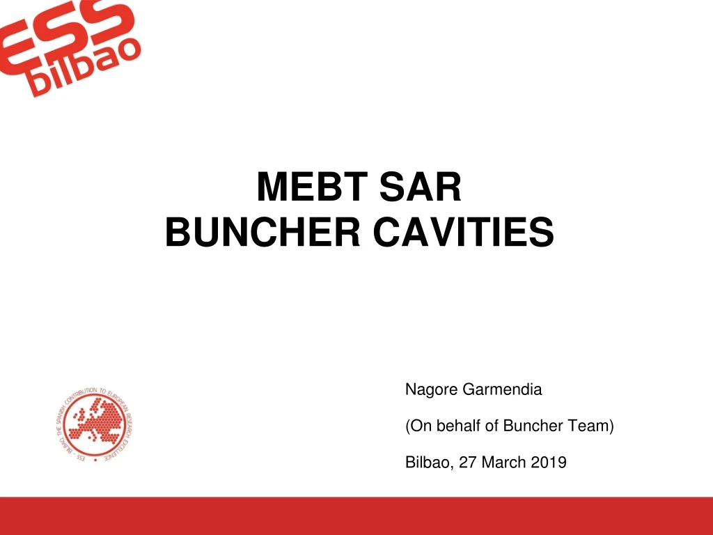 mebt sar buncher cavities