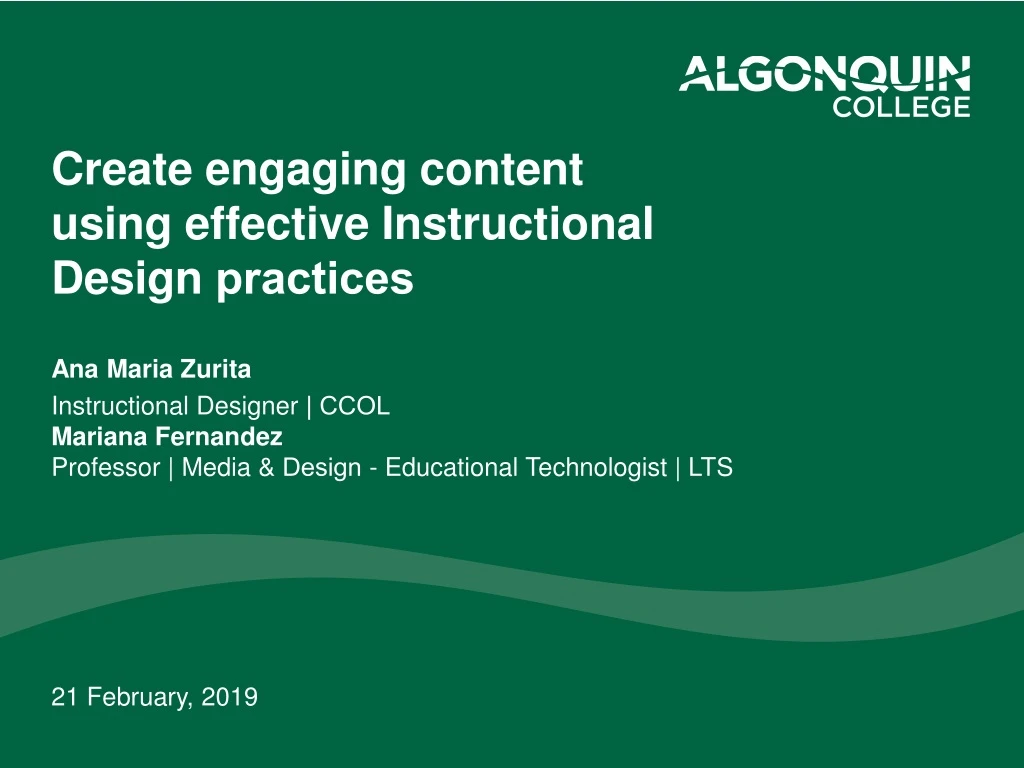 create engaging content using effective instructional design practices