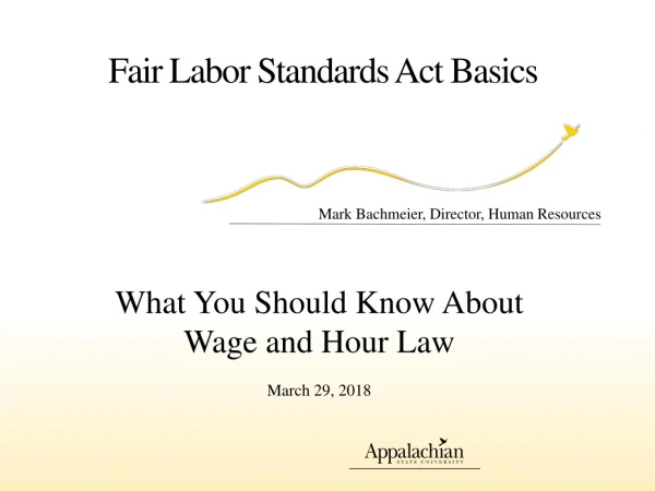 Fair Labor Standards Act Basics