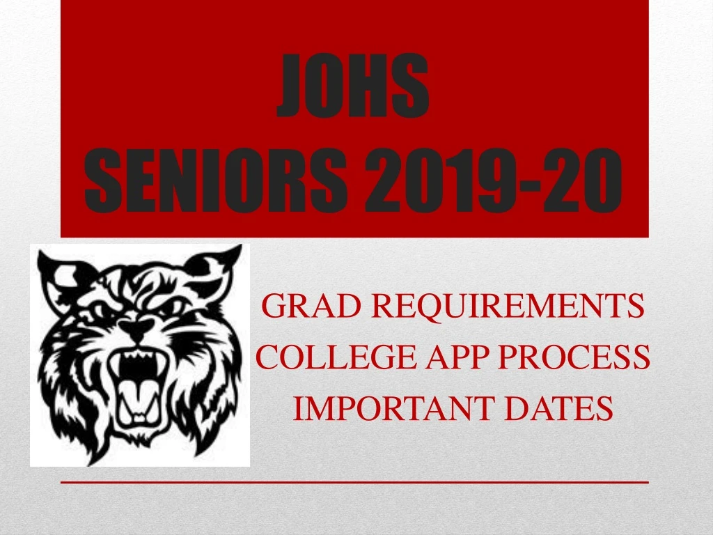 johs seniors 2019 20