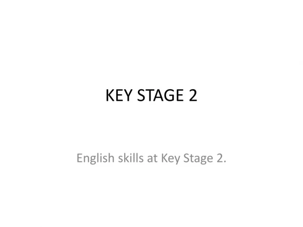 KEY STAGE 2