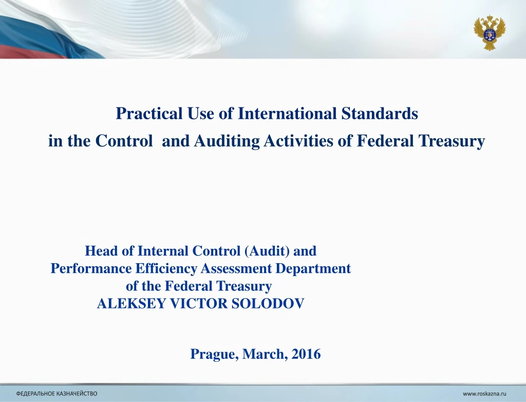 practical use of international standards