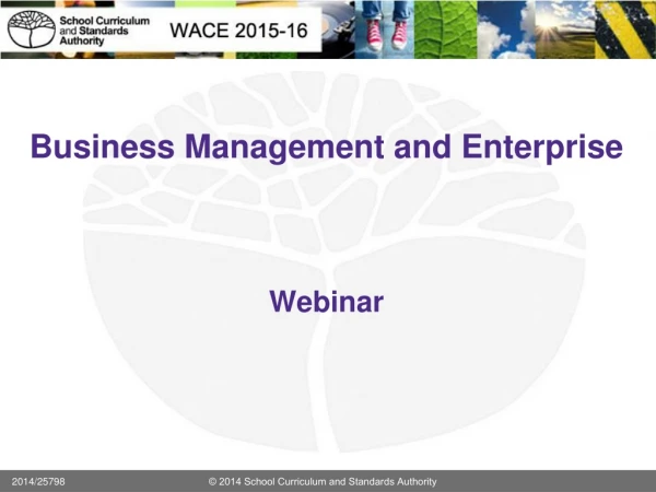 Business Management and Enterprise Webinar