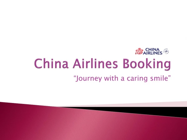 Save Extra 30% on China Airlines Booking