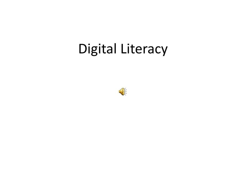 digital literacy