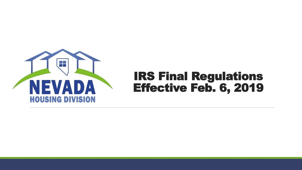 irs final regulations effective feb 6 2019