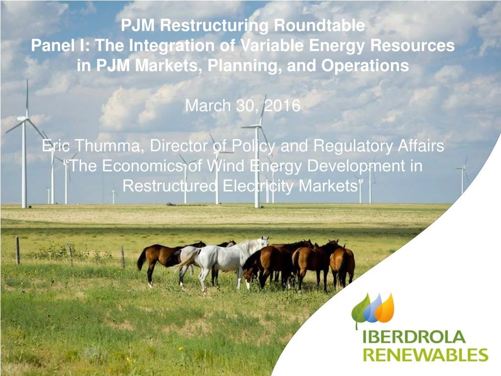 pjm restructuring roundtable panel