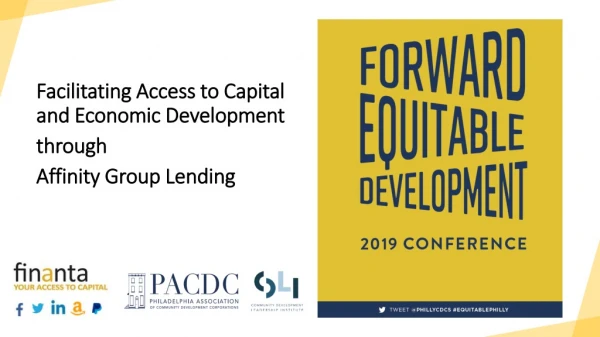 Facilitating Access to Capital and Economic Development through Affinity Group Lending