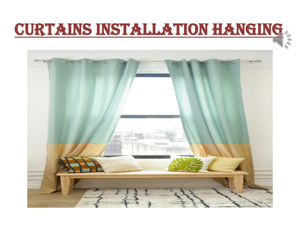 curtains installation hanging