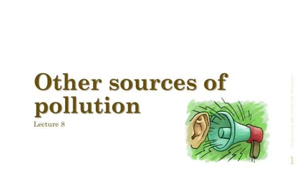 Other sources of pollution