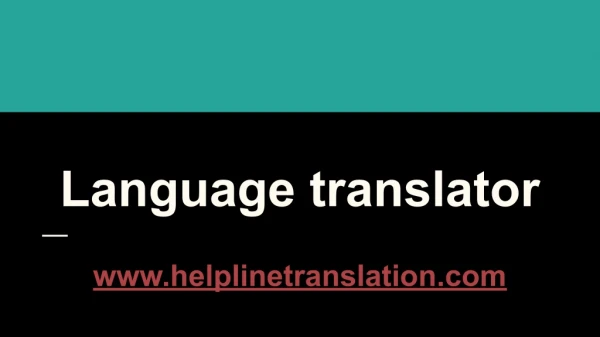 language translator