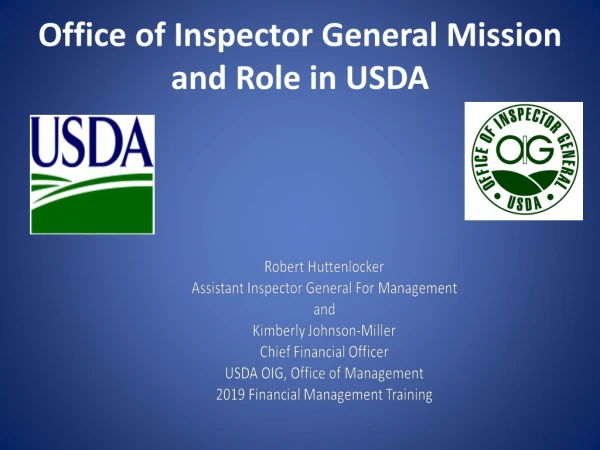 Office of Inspector General Mission and Role in USDA